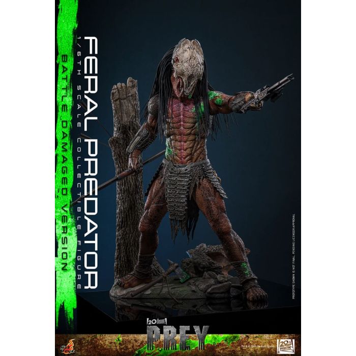Prey Action Figure 1/6 Feral Predator (Battle Damaged Version) 37 cm