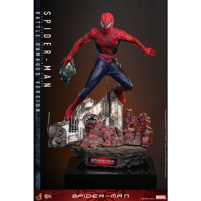 Spider-Man Movie Masterpiece Action Figure 1/6 Spider-Man (Battle Damaged Version) 30 cm