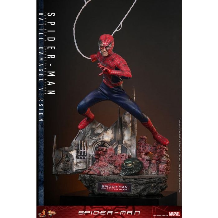 Spider-Man Movie Masterpiece Action Figure 1/6 Spider-Man (Battle Damaged Version) 30 cm
