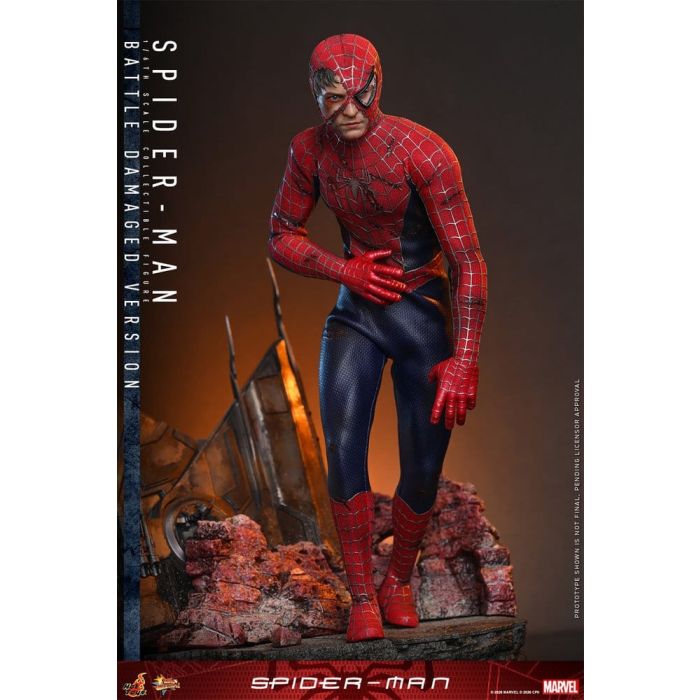 Spider-Man Movie Masterpiece Action Figure 1/6 Spider-Man (Battle Damaged Version) 30 cm