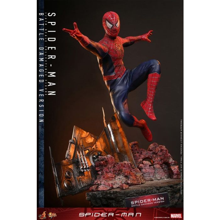 Spider-Man Movie Masterpiece Action Figure 1/6 Spider-Man (Battle Damaged Version) 30 cm
