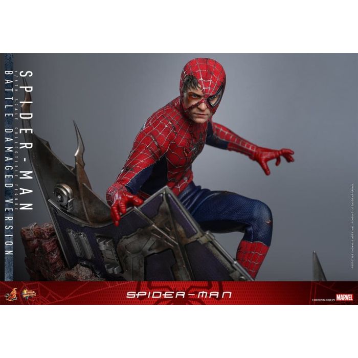 Spider-Man Movie Masterpiece Action Figure 1/6 Spider-Man (Battle Damaged Version) 30 cm