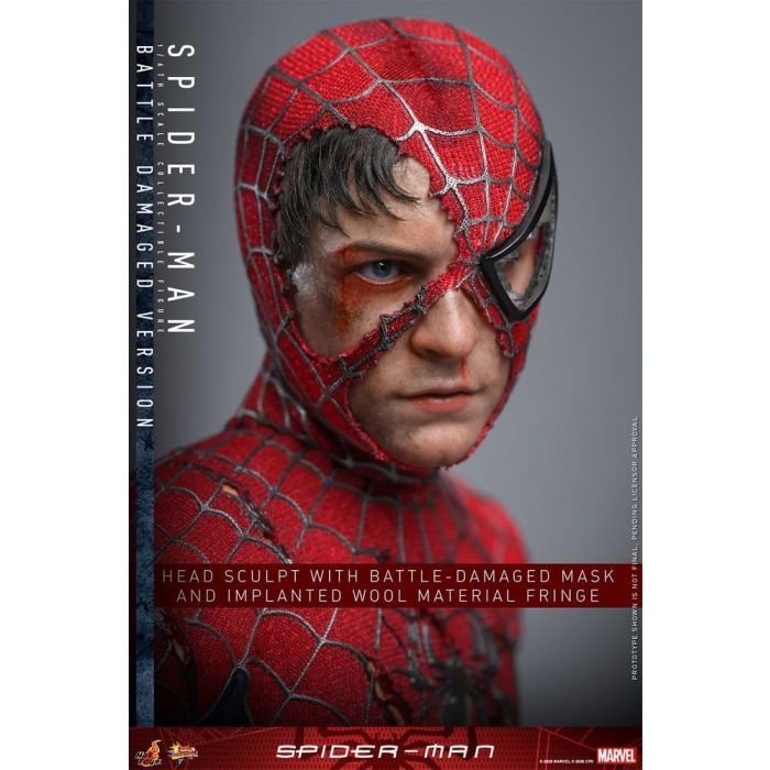 Spider-Man Movie Masterpiece Action Figure 1/6 Spider-Man (Battle Damaged Version) 30 cm