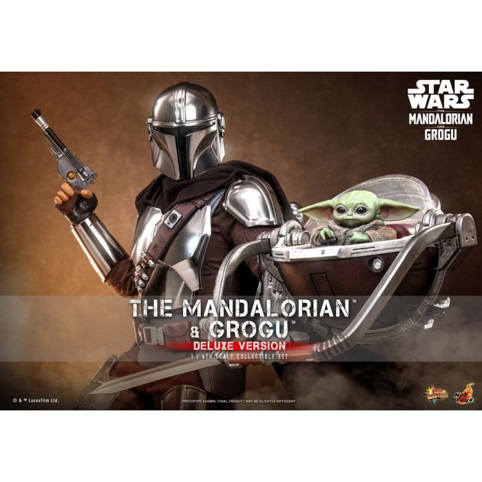 Star Wars: The Mandalorian & Grogu Movie Masterpiece Action Figure 1/6 The Mandalorian and Grogu (Deluxe Version) 31 cm