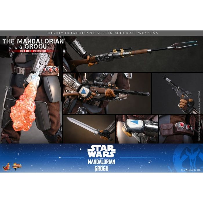 Star Wars: The Mandalorian & Grogu Movie Masterpiece Action Figure 1/6 The Mandalorian and Grogu (Deluxe Version) 31 cm