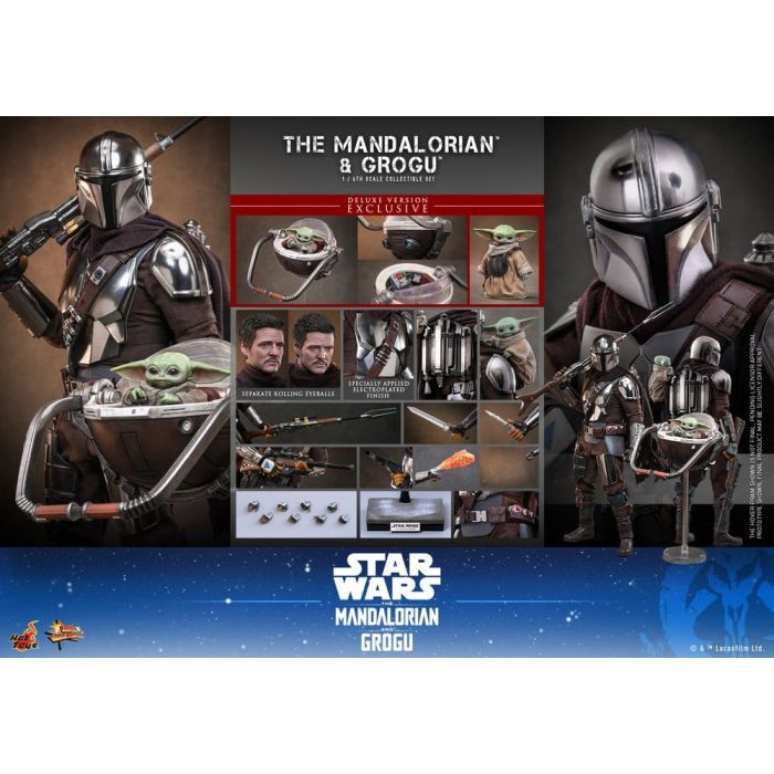 Star Wars: The Mandalorian & Grogu Movie Masterpiece Action Figure 1/6 The Mandalorian and Grogu (Deluxe Version) 31 cm