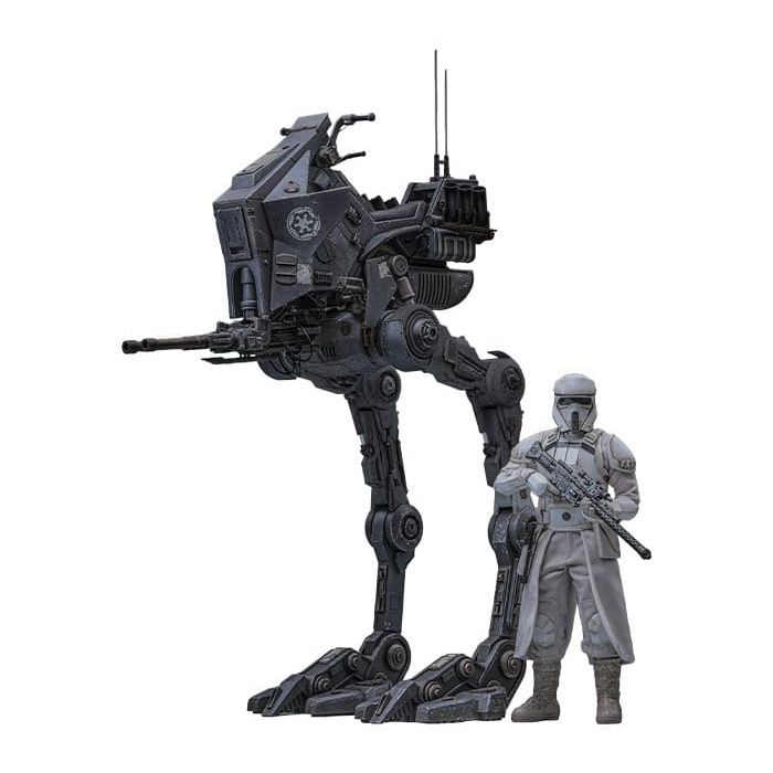 Star Wars: The Mandalorian & Grogu Movie Masterpiece Action Figure Set 1/6 Imperial Remnant AT-RT Driver & AT-RT 60 cm