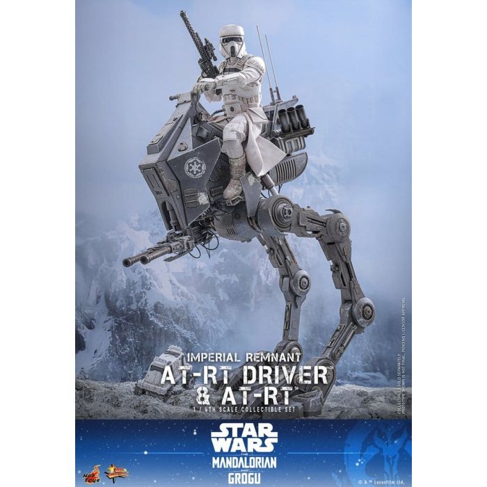 Star Wars: The Mandalorian & Grogu Movie Masterpiece Action Figure Set 1/6 Imperial Remnant AT-RT Driver & AT-RT 60 cm