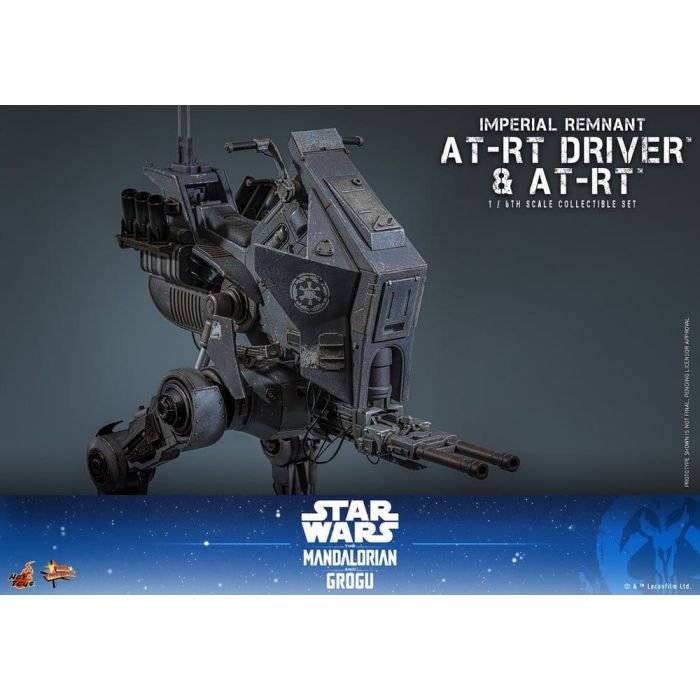 Star Wars: The Mandalorian & Grogu Movie Masterpiece Action Figure Set 1/6 Imperial Remnant AT-RT Driver & AT-RT 60 cm