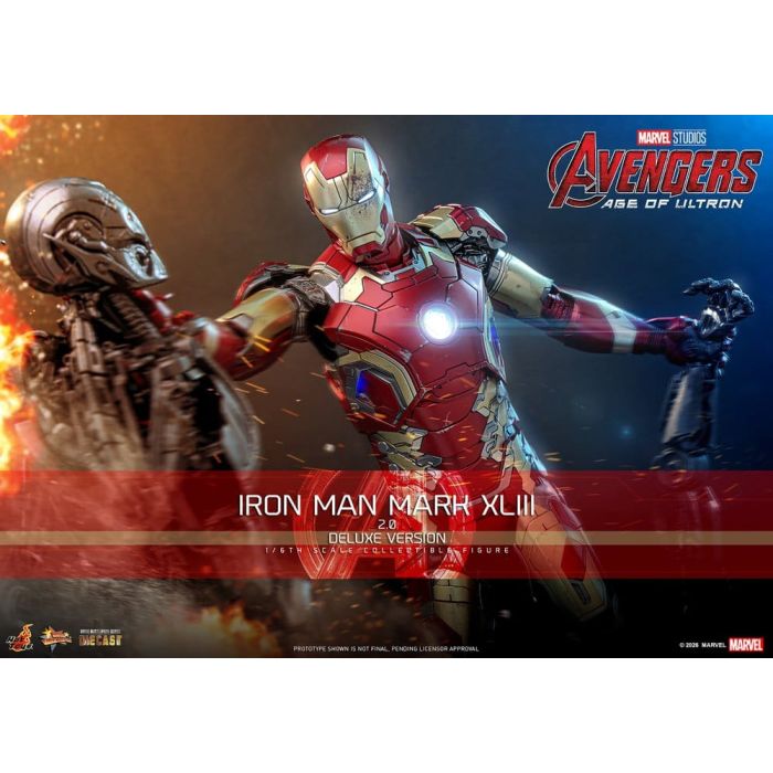 Avengers: Age of Ultron Movie Masterpiece Diecast Action Figure 1/6 Iron Man Mark XLIII (2.0) (Deluxe Version) 32 cm
