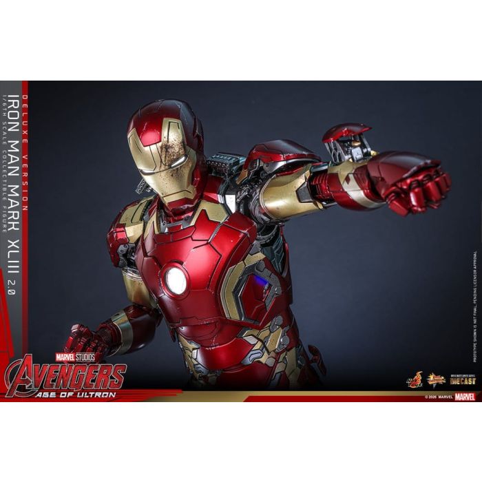 Avengers: Age of Ultron Movie Masterpiece Diecast Action Figure 1/6 Iron Man Mark XLIII (2.0) (Deluxe Version) 32 cm