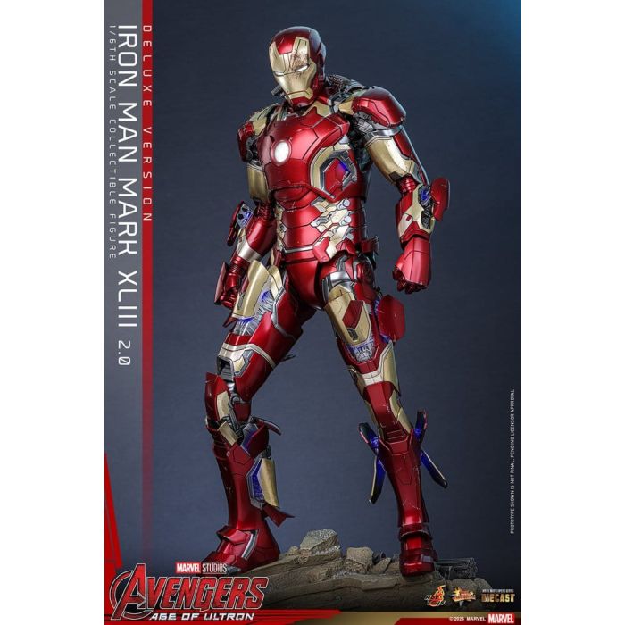 Avengers: Age of Ultron Movie Masterpiece Diecast Action Figure 1/6 Iron Man Mark XLIII (2.0) (Deluxe Version) 32 cm