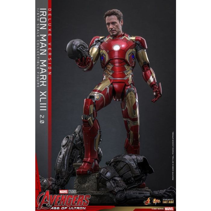 Avengers: Age of Ultron Movie Masterpiece Diecast Action Figure 1/6 Iron Man Mark XLIII (2.0) (Deluxe Version) 32 cm