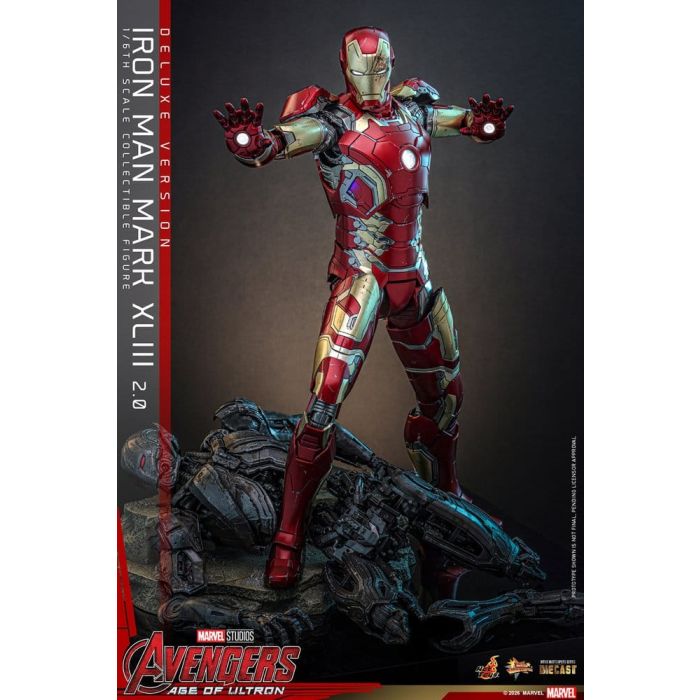 Avengers: Age of Ultron Movie Masterpiece Diecast Action Figure 1/6 Iron Man Mark XLIII (2.0) (Deluxe Version) 32 cm