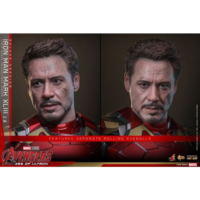 Avengers: Age of Ultron Movie Masterpiece Diecast Action Figure 1/6 Iron Man Mark XLIII (2.0) (Deluxe Version) 32 cm