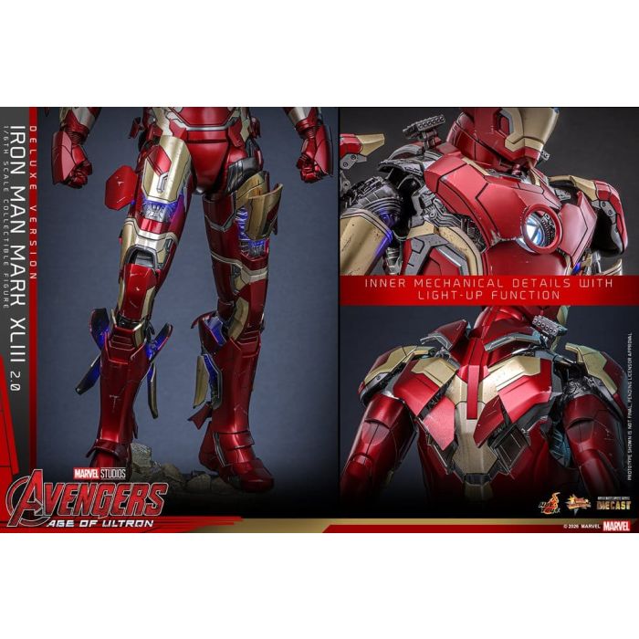 Avengers: Age of Ultron Movie Masterpiece Diecast Action Figure 1/6 Iron Man Mark XLIII (2.0) (Deluxe Version) 32 cm