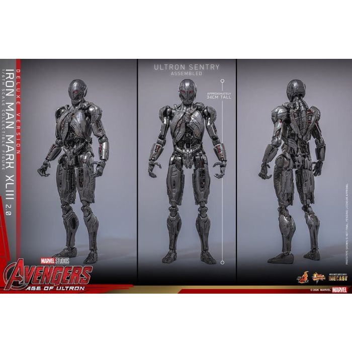 Avengers: Age of Ultron Movie Masterpiece Diecast Action Figure 1/6 Iron Man Mark XLIII (2.0) (Deluxe Version) 32 cm