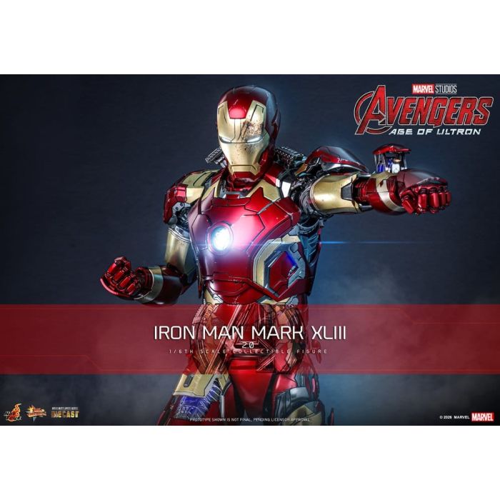 Avengers: Age of Ultron Movie Masterpiece Diecast Action Figure 1/6 Iron Man Mark XLIII (2.0) 32 cm