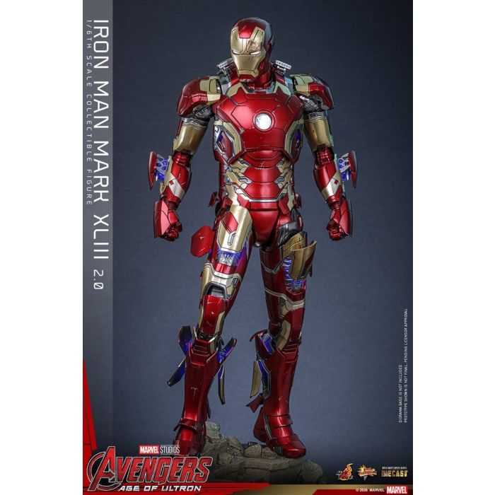Avengers: Age of Ultron Movie Masterpiece Diecast Action Figure 1/6 Iron Man Mark XLIII (2.0) 32 cm