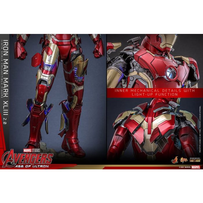 Avengers: Age of Ultron Movie Masterpiece Diecast Action Figure 1/6 Iron Man Mark XLIII (2.0) 32 cm