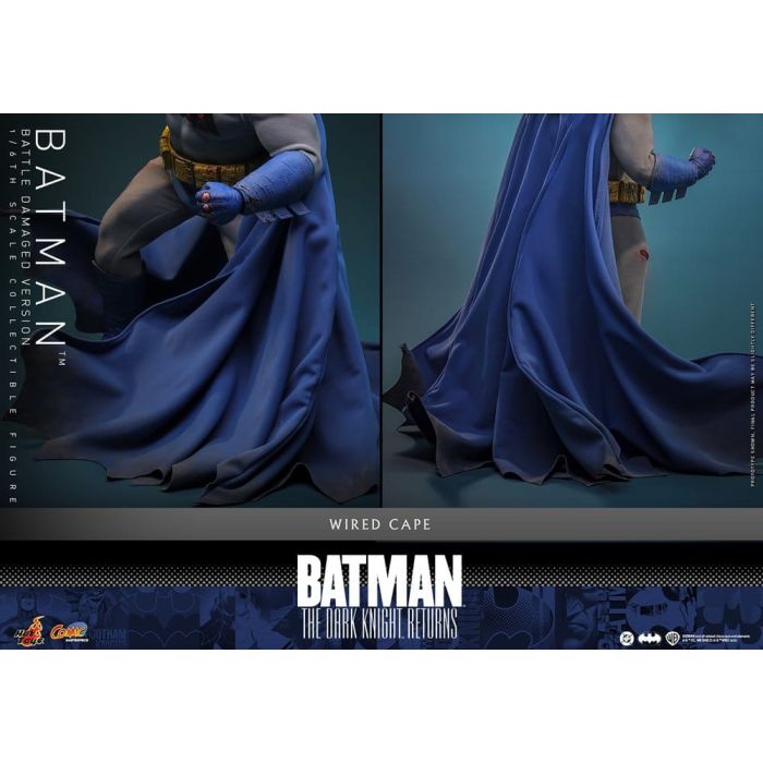 Batman: The Dark Knight Returns Comic Masterpiece Action Figure 1/6 Batman (Battle Damaged Version) 32 cm