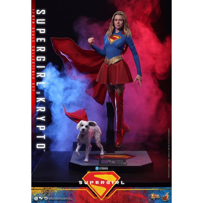DC Comics Movie Masterpiece Action Figure Set Supergirl & Krypto 28 cm