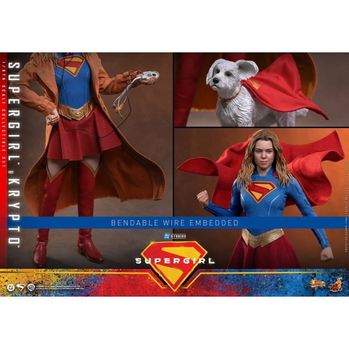 DC Comics Movie Masterpiece Action Figure Set Supergirl & Krypto 28 cm