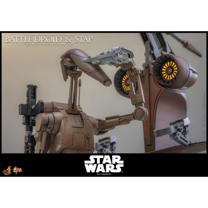 Star Wars: The Phantom Menace Movie Masterpiece Action Figure Set 1/6 Battle Droid & STAP 32 cm