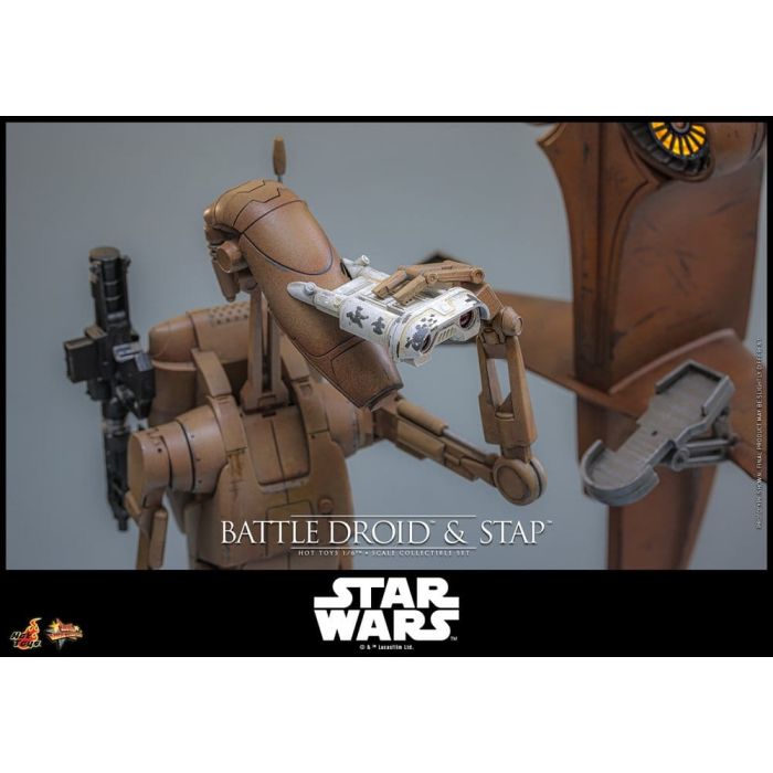 Star Wars: The Phantom Menace Movie Masterpiece Action Figure Set 1/6 Battle Droid & STAP 32 cm