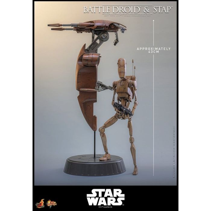Star Wars: The Phantom Menace Movie Masterpiece Action Figure Set 1/6 Battle Droid & STAP 32 cm