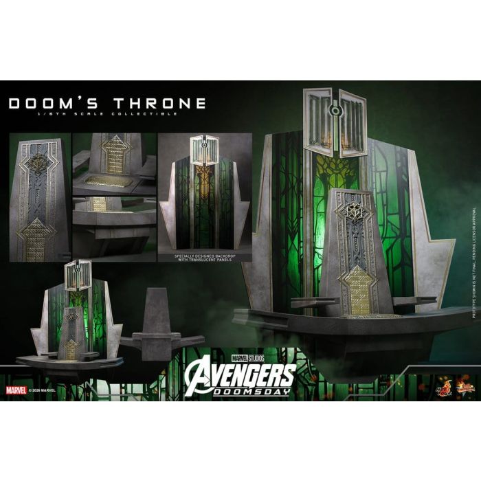 Avengers: Doomsday Movie Masterpiece Action Figure Accessory 1/6 Doom's Throne 33 cm