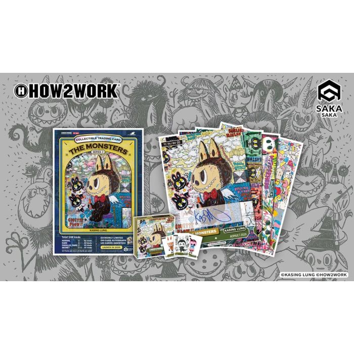 How2work Labubu Collectible Chrome Trading Cards The Monsters Series 3 (10)