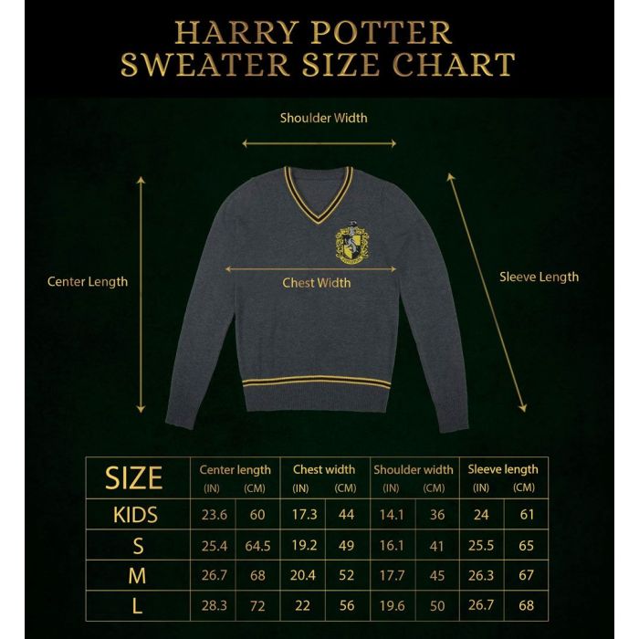 Harry Potter Knitted Sweater Hufflepuff Size L