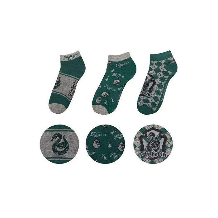 Harry Potter Ankle Socks 3-Pack Slytherin