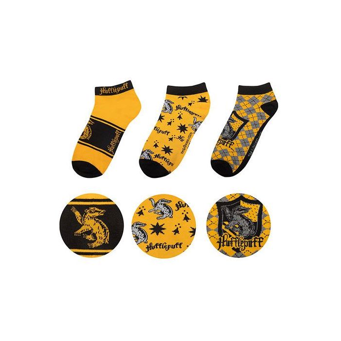 Harry Potter Ankle Socks 3-Pack Hufflepuff
