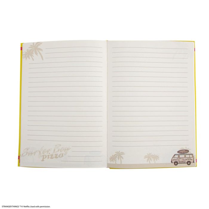 Stranger Things Notebook Surfer Boy Pizza Hardcover 