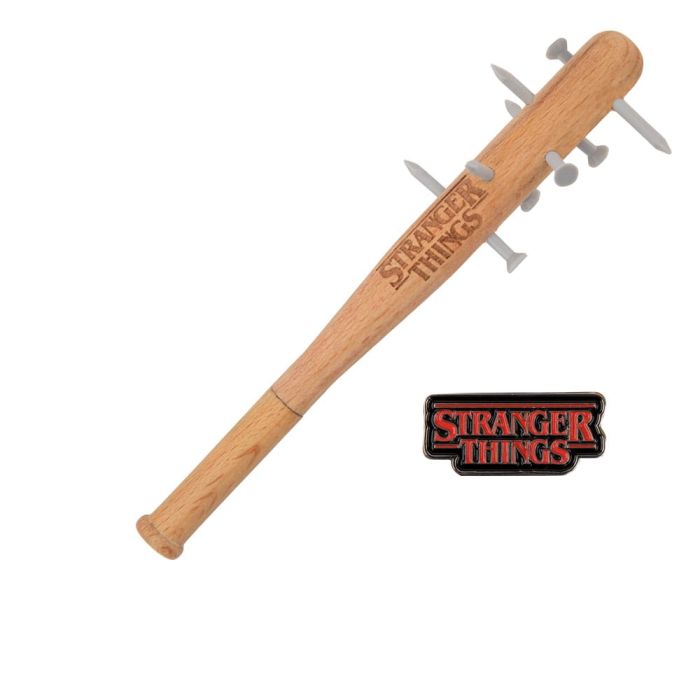 Stranger Things Spiked Bat Pen & Stranger Things Pin 