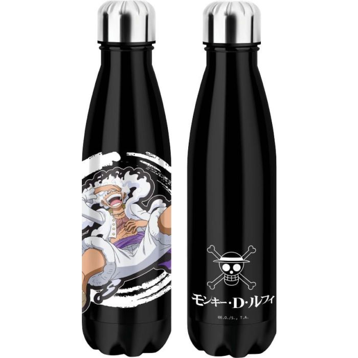 One Piece Thermo Water Bottle Luffy Gear 5 Black