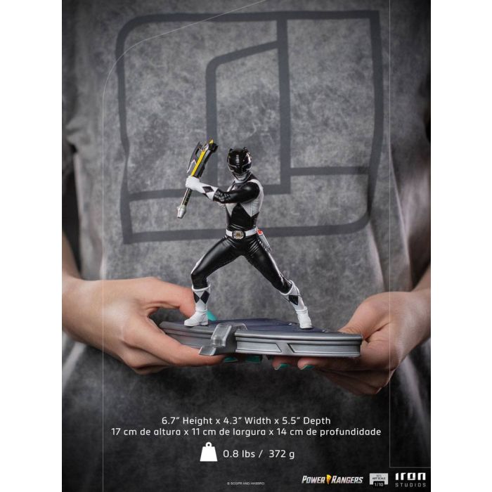 Power Rangers BDS Art Scale Statue 1/10 Black Ranger 17 cm