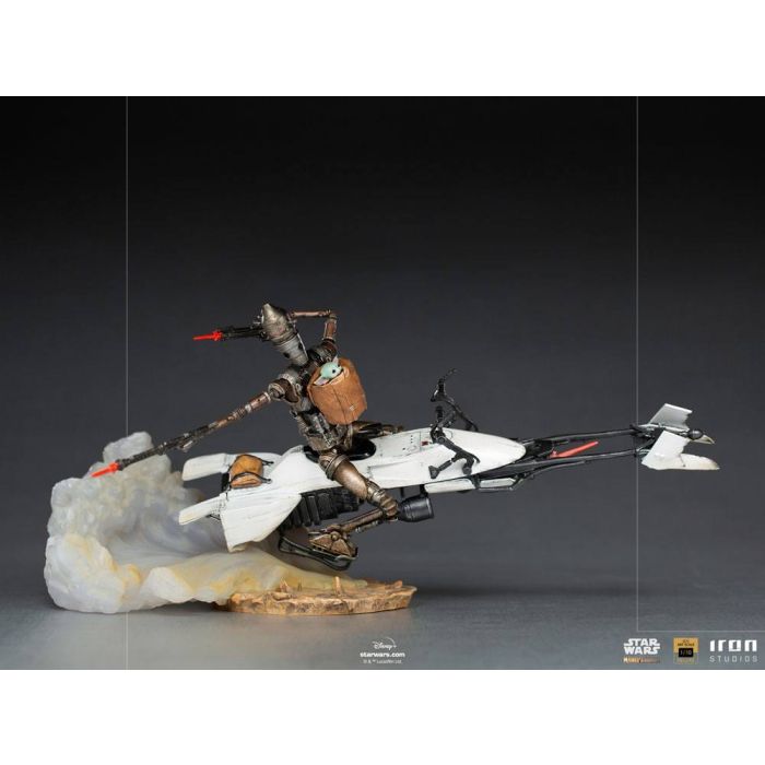 Star Wars The Mandalorian Deluxe Art Scale Statue 1/10 IG-11 & The Child 20 cm