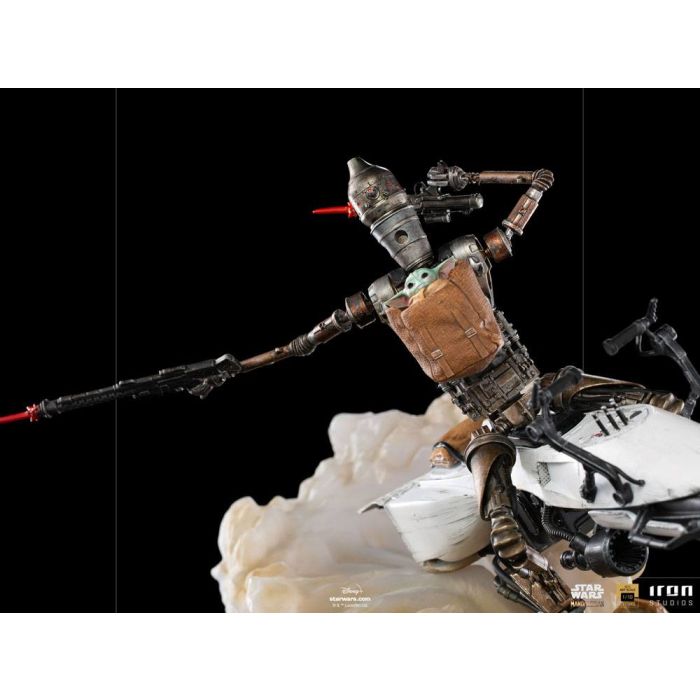 Star Wars The Mandalorian Deluxe Art Scale Statue 1/10 IG-11 & The Child 20 cm