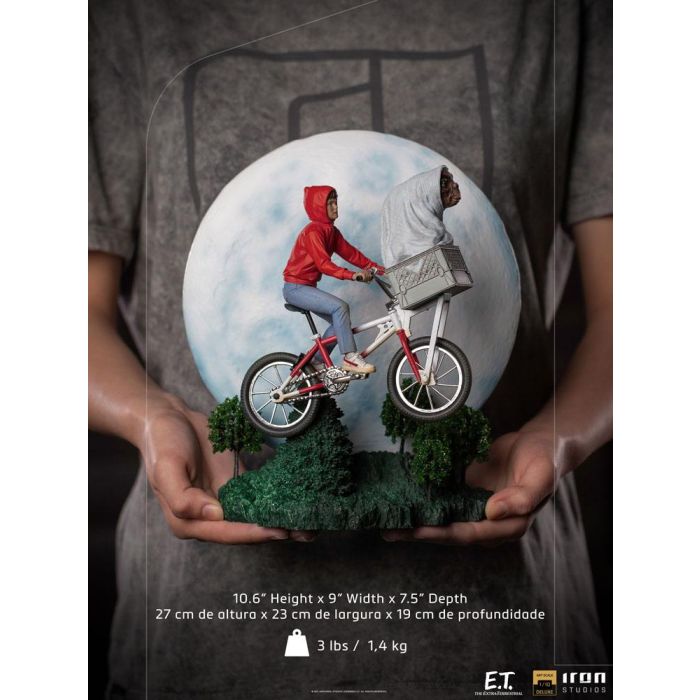 E.T. the Extra-Terrestrial Deluxe Art Scale Statue 1/10 E.T. & Elliot 27 cm