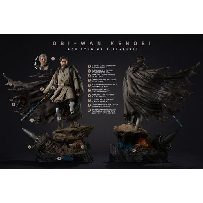 Star Wars Legacy Replica Statue 1/4 Obi-Wan Signatures 66 cm