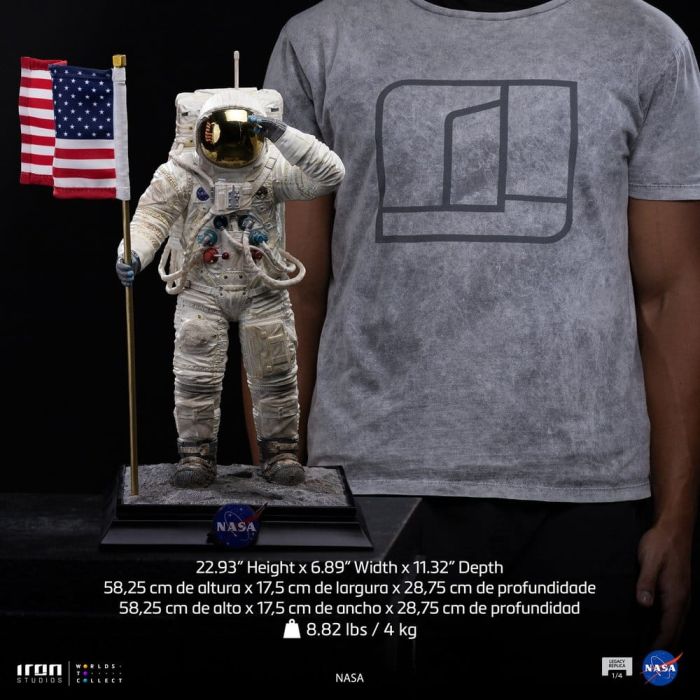 NASA Legacy Replica Statue 1/4 Apollo 11 Astronaut 58 cm