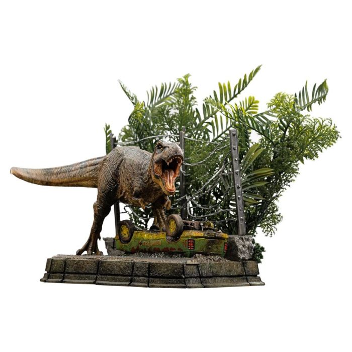 Jurassic Park Icons Statue T-Rex Breakout Set A 17 cm