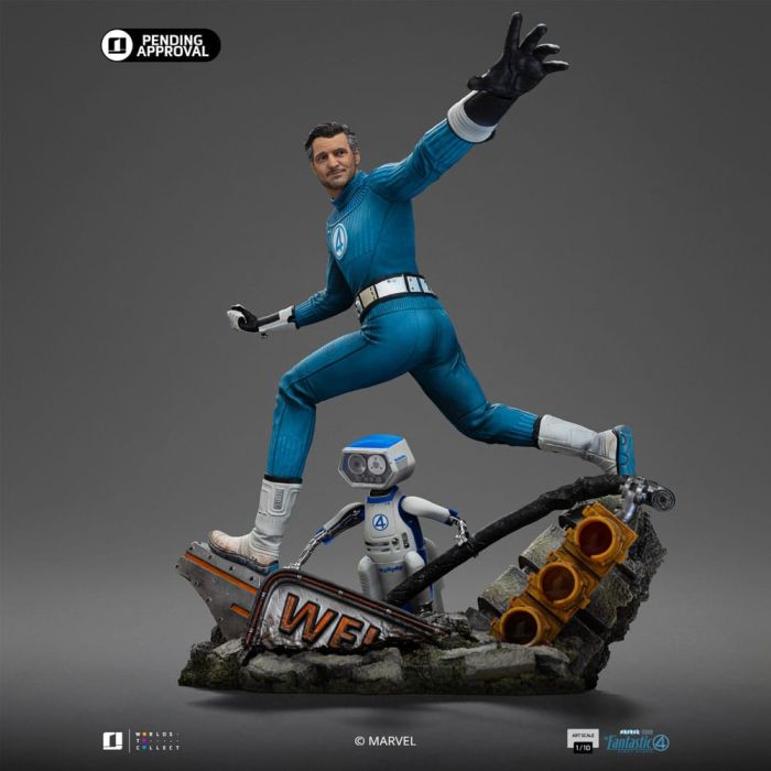 Fantastic Four Art Scale Statue 1/10 Mr. Fantastic and H.E.R.B.I.E 26 cm              