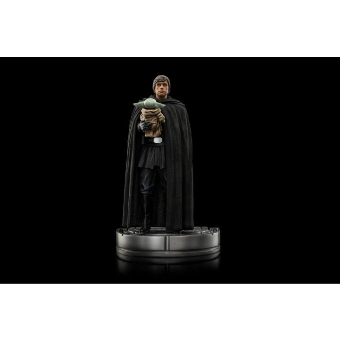 Star Wars The Mandalorian Art Scale Statue 1/10 Luke Skywalker and Grogu 21 cm