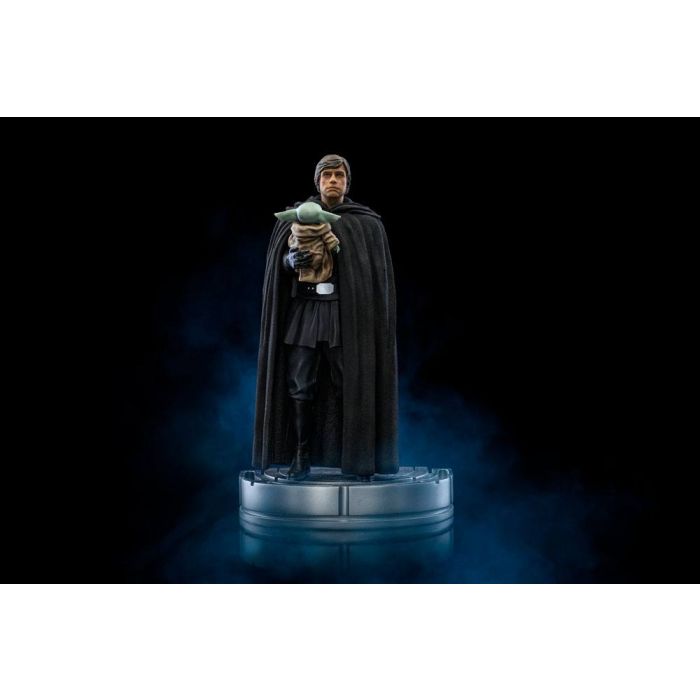 Star Wars The Mandalorian Art Scale Statue 1/10 Luke Skywalker and Grogu 21 cm
