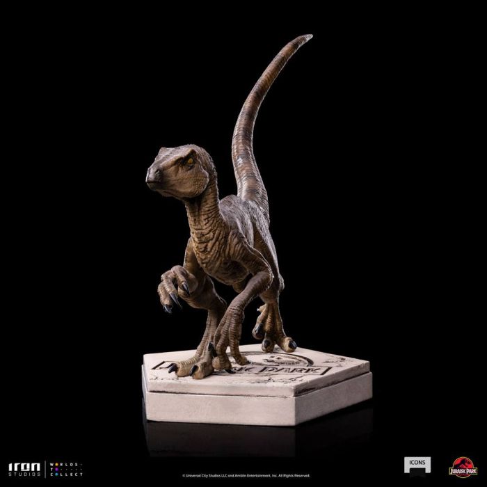 Jurassic World Icons Statue Velociraptor B 9 cm