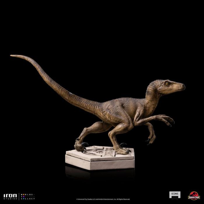 Jurassic World Icons Statue Velociraptor B 9 cm